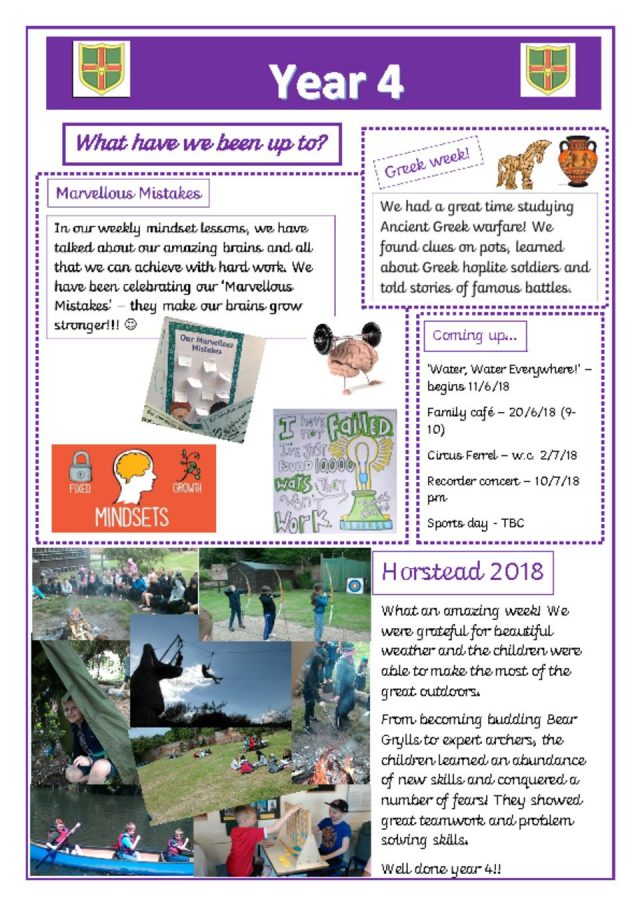 thumbnail of Yr 4 Newsletter 11.06.18