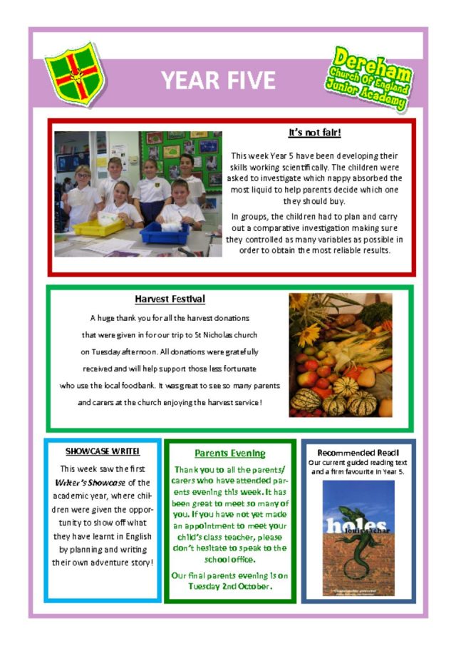 thumbnail of Yr5 Newsletter 1.2