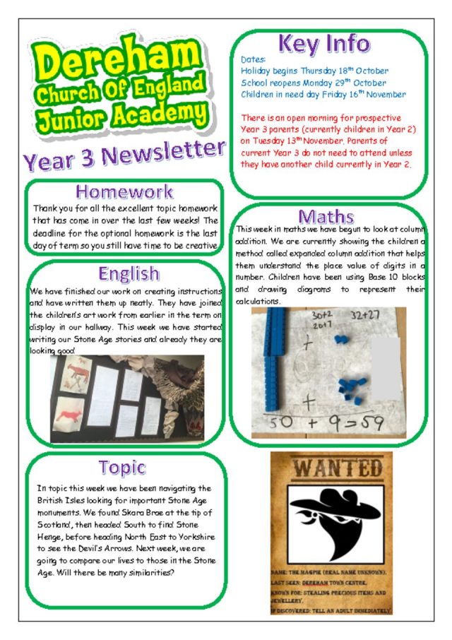 thumbnail of Yr 3 Newsletter Autumn 3