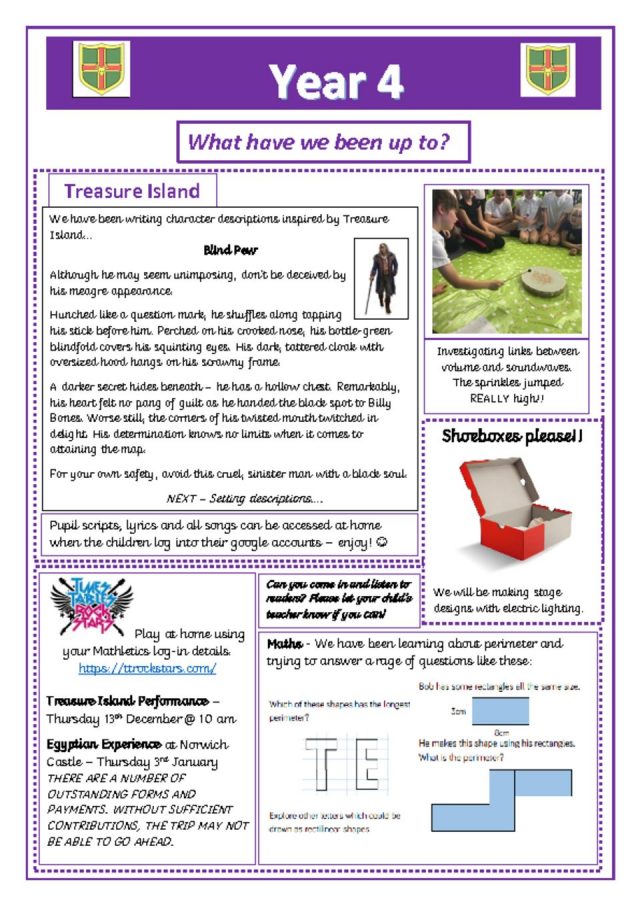 thumbnail of Year 4 Newsletter 26.11.18