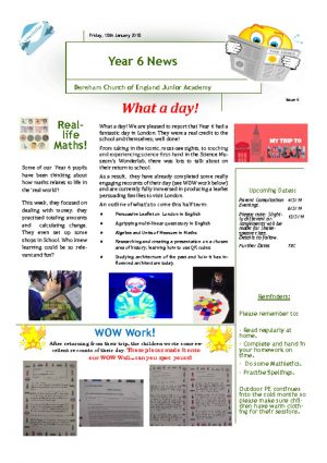 thumbnail of Year 6 Newsletter 21.01.19