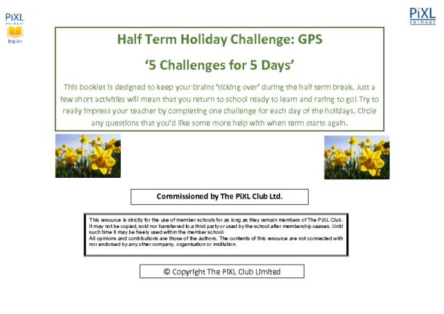 thumbnail of 5 for 5 Holiday Challenge GPS Questions