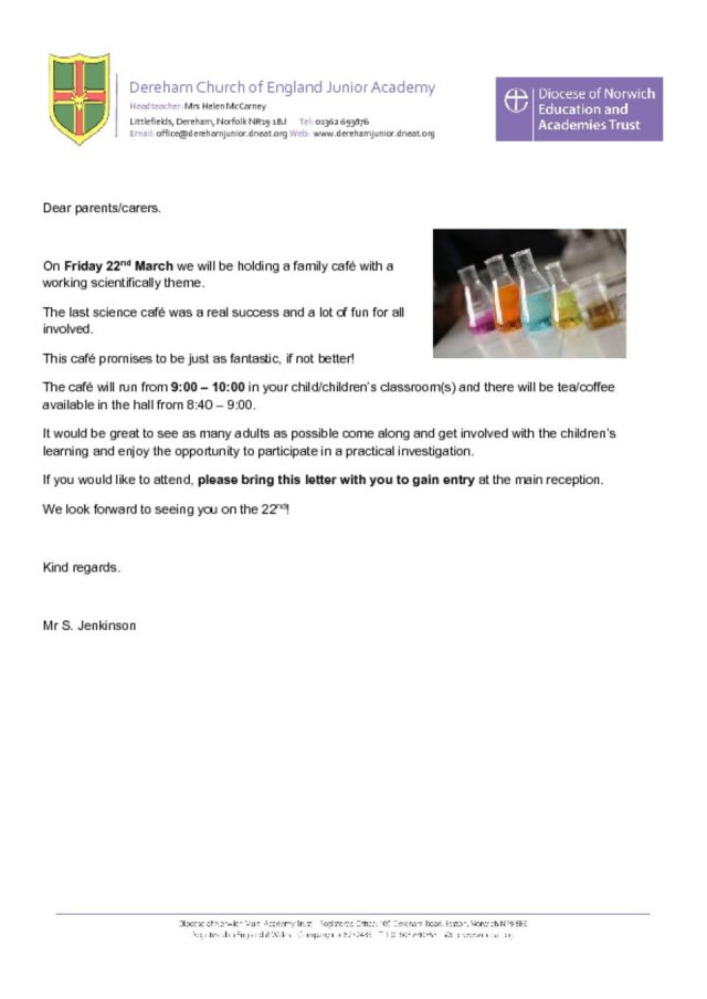 thumbnail of Science cafe letter
