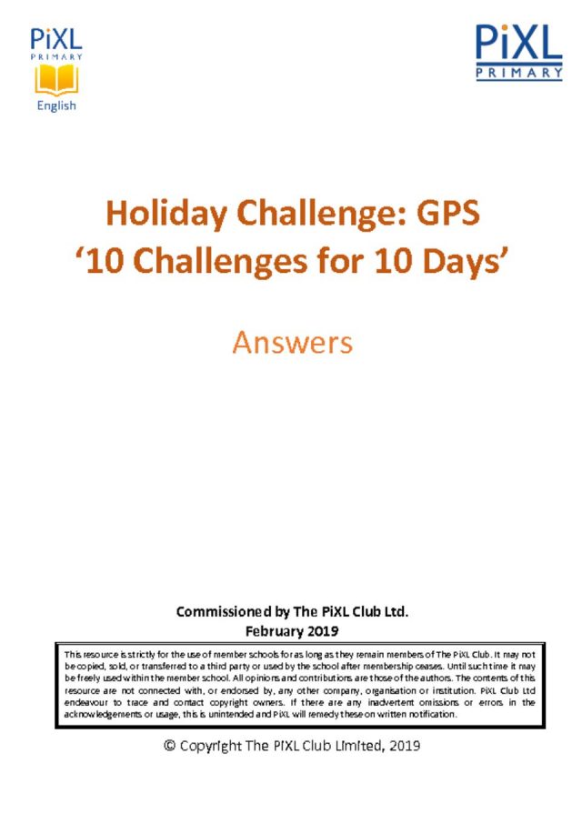 thumbnail of GPS 10-4-10 Easter Holiday Challenge – Answers
