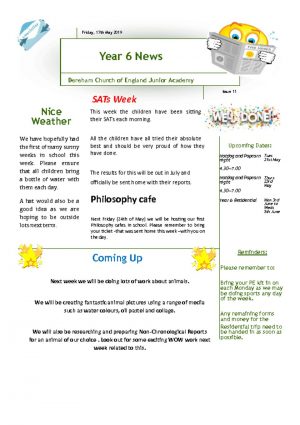 thumbnail of Yr 6 Newsletter