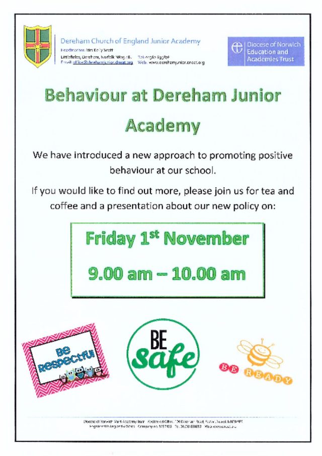 thumbnail of Behaviour at Dereham Junior