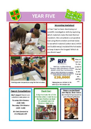 thumbnail of Year 5 Newsletter