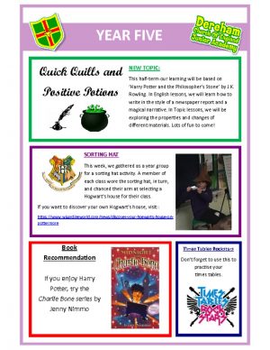 thumbnail of Year 5 Newsletter